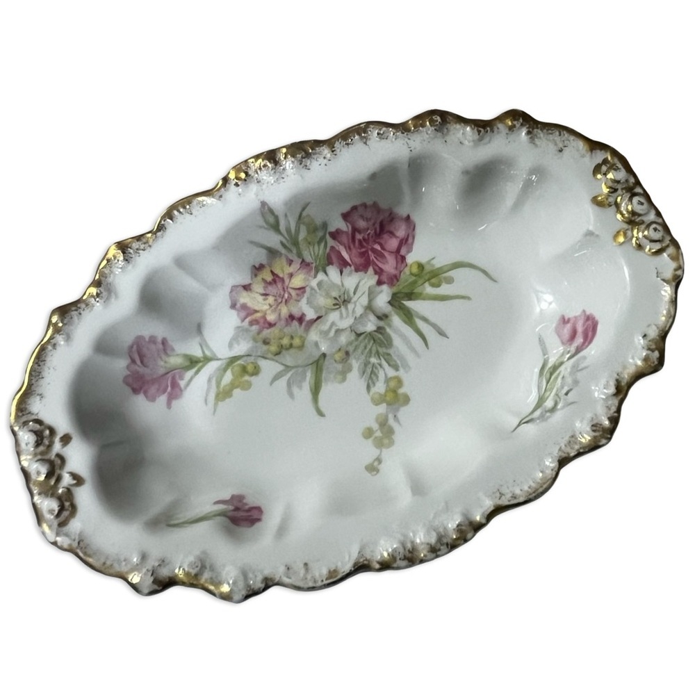 Vintage J. Pouyat Limoges France Porcelain Tray
